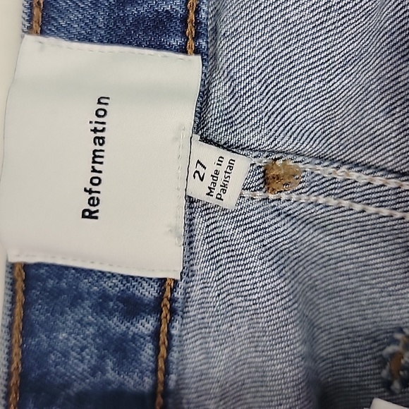 REFORMATION ALYSSA HIGH WAIST WIDE LEG JEANS SZ 27 - Picture 13 of 16